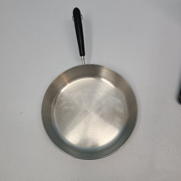 Revere Ware 9" Skillet Frying Pan Stainless Steel Disk Bottom 92K - Picture 2 of 6